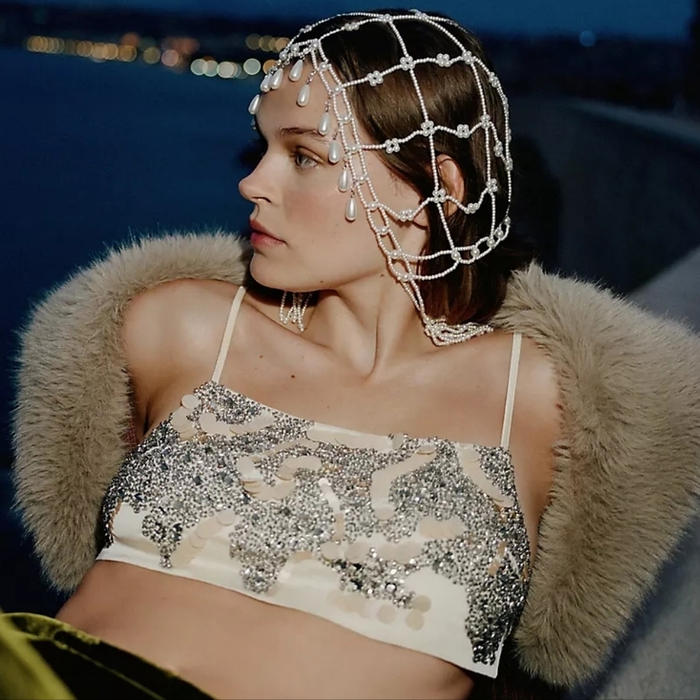 Lyrebird Sequin Bra Top